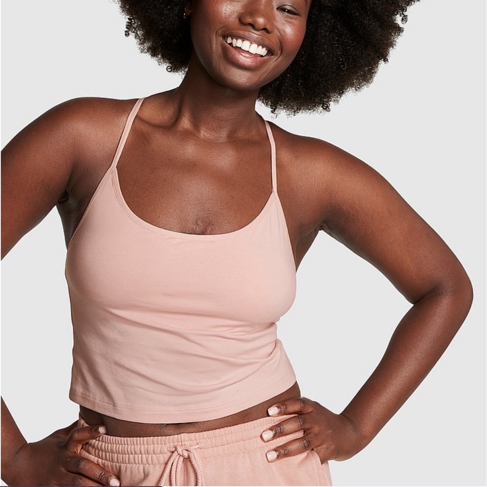 Victoria’s Secret PINK cotton jersey tank top